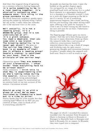 Words recorded by May Abnet - may_abnet_scribing_caveat_reading_room_rising_warmth7