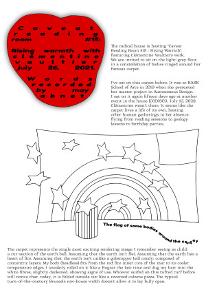Words recorded by May Abnet - may_abnet_scribing_caveat_reading_room_rising_warmth